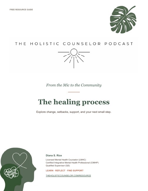 Cover of The healing process