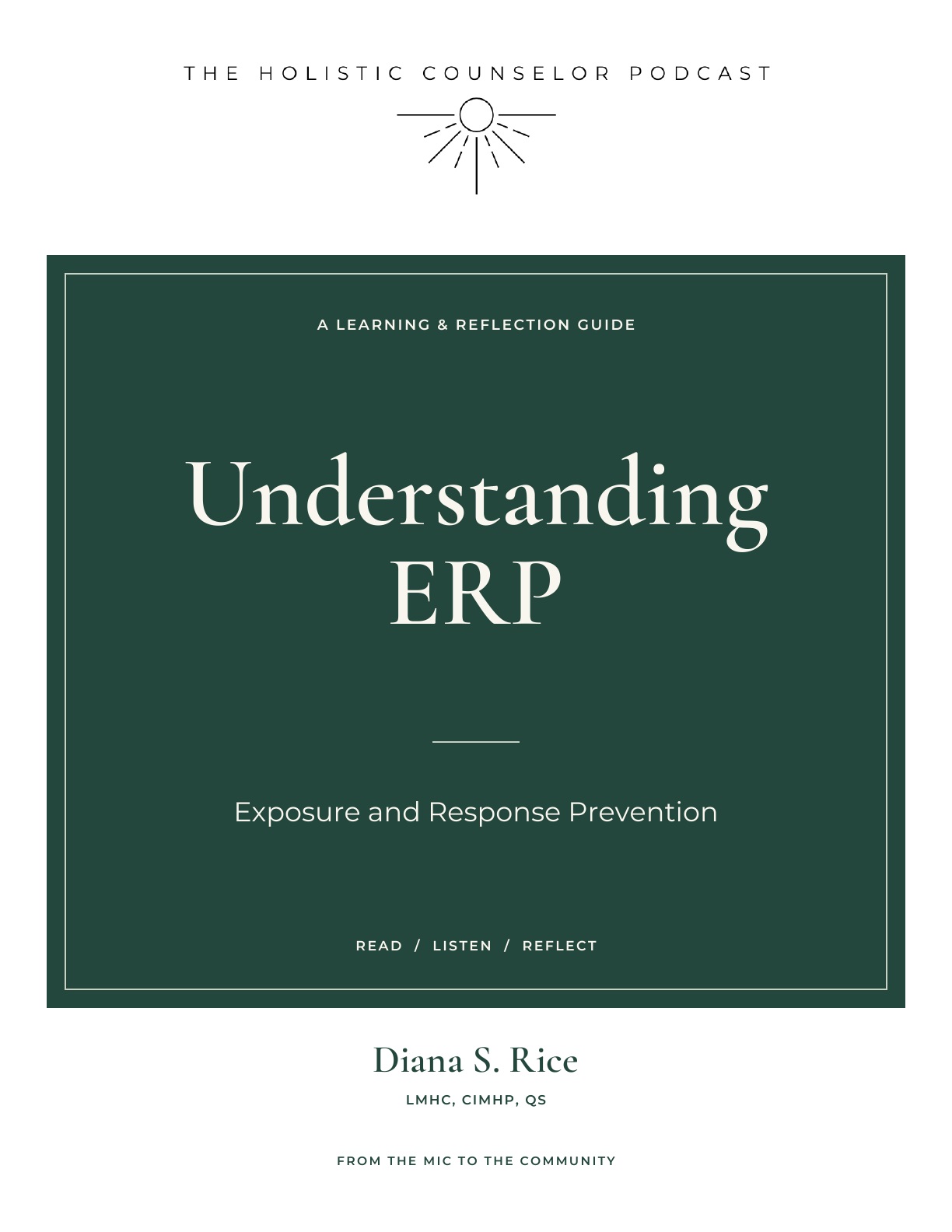 Booklet cover: Understanding ERP